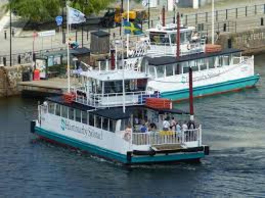 Free commuter boat nearby