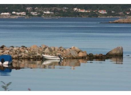 View from our house over the archipelago and the bay