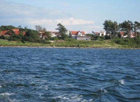 Our house from the ocean