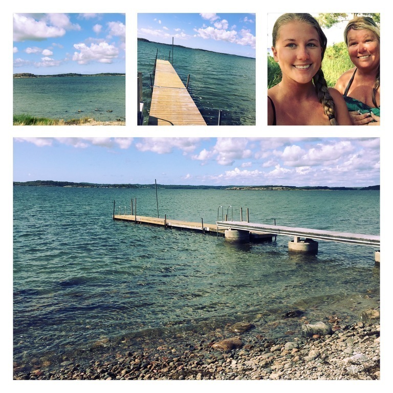 The dock, almost infront of our house.