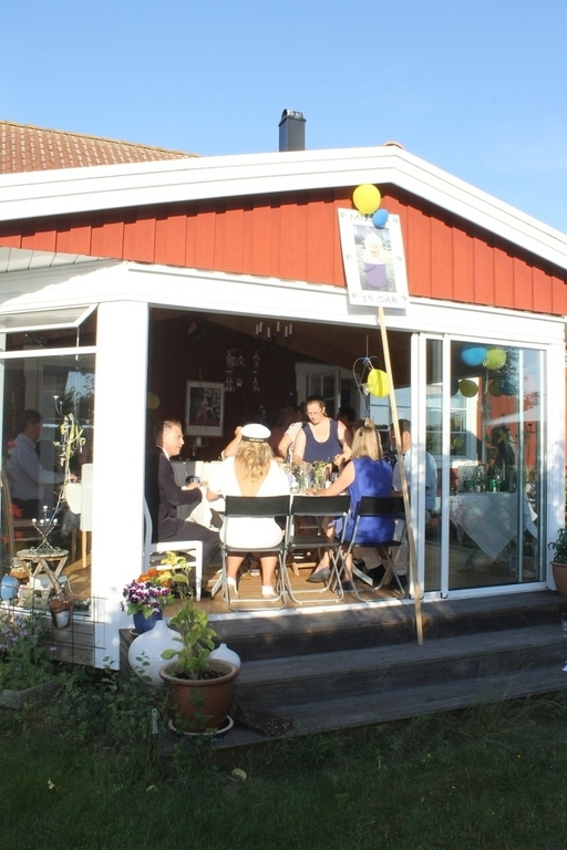 Party in our "sun room"