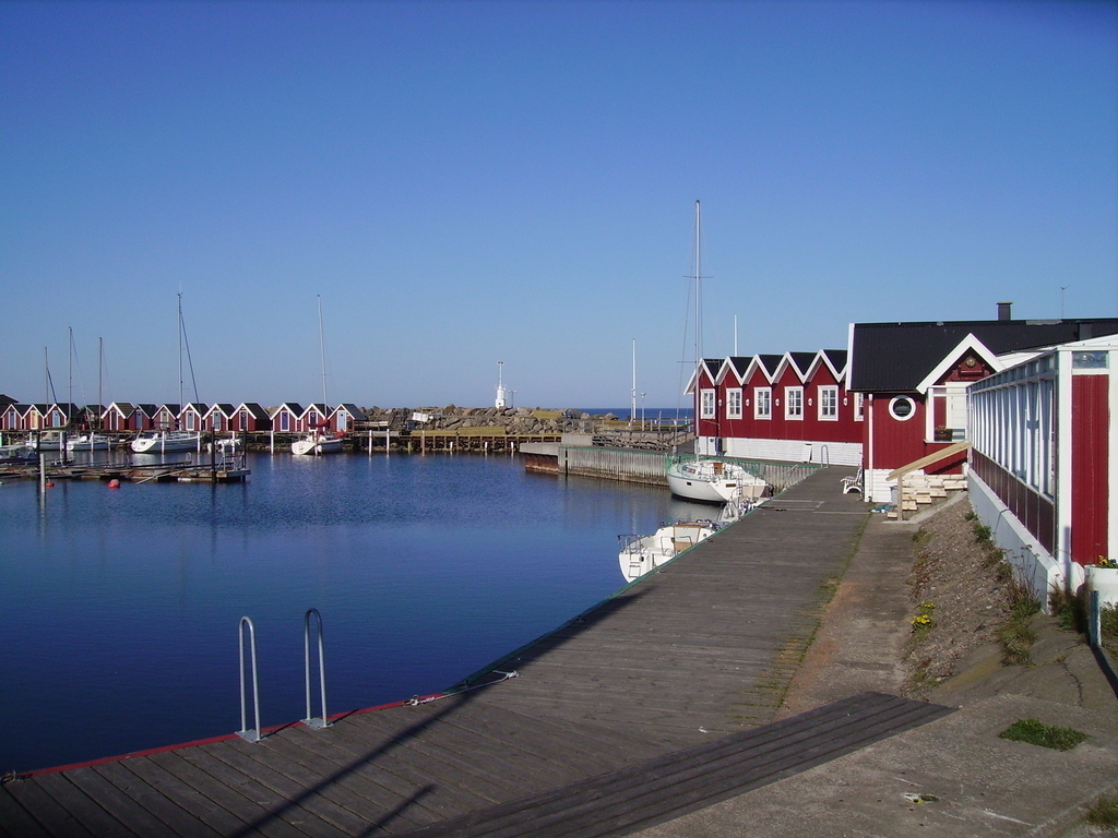 Harbour with a great restaurant.