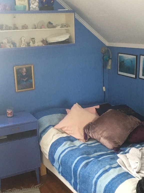 One bedroom upstairs.