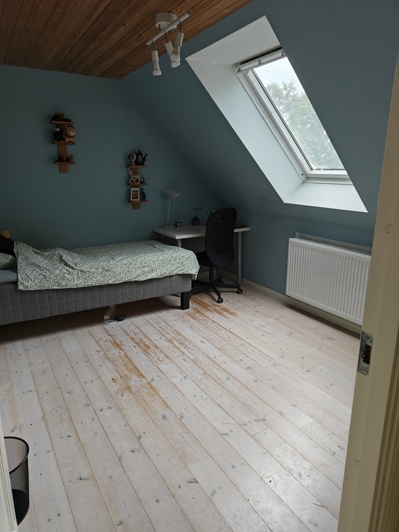 Bedroom with one bed