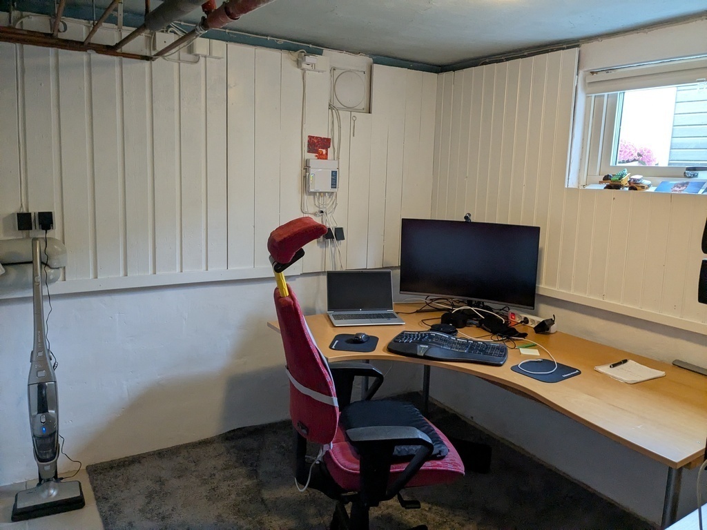 Office in basement
