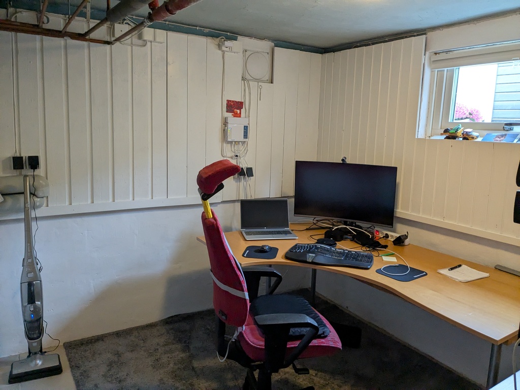 Office in basement