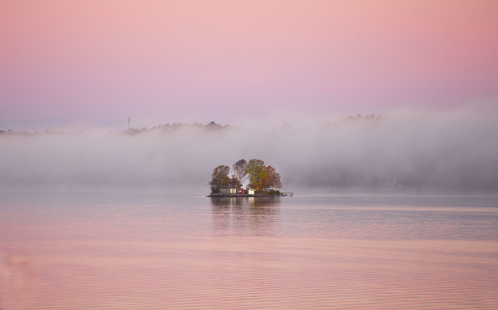 A view from our front balcony looking onto the Baltic Sea