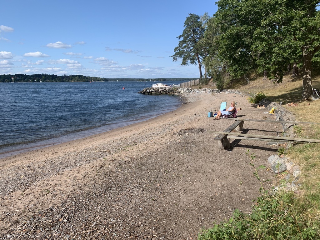 Private 100 meter sandy beach on the Baltic we share with our neighbours