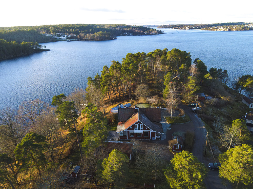 Located on a wooded peninsula overlooking the Baltic Sea