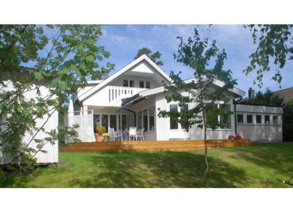 Our house from the south, today with a hot tub to the right in the picture 