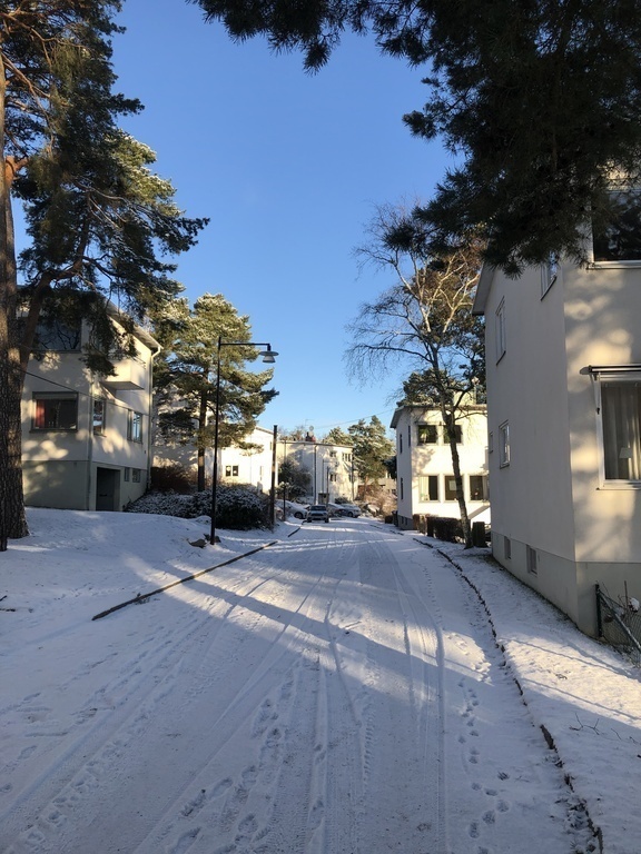 Our street in winter