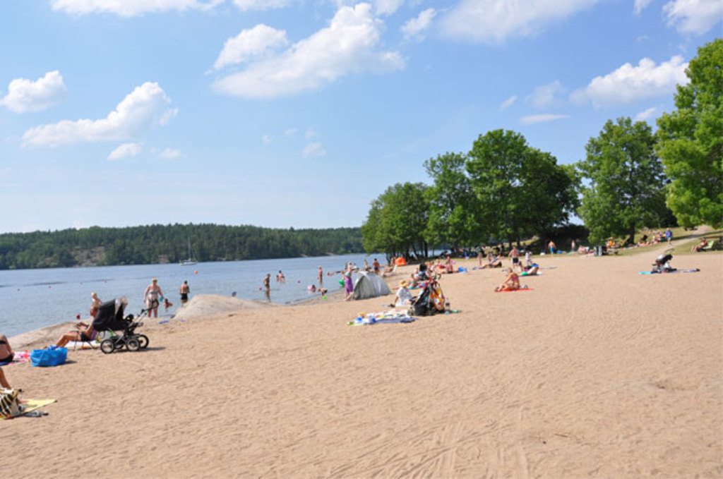 A beach 500 m from our house