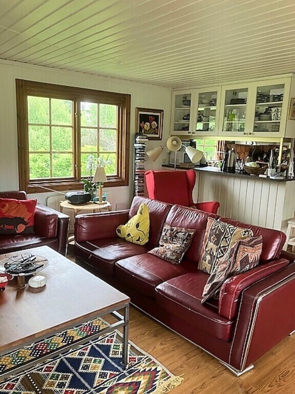 Sitting room and kitchen