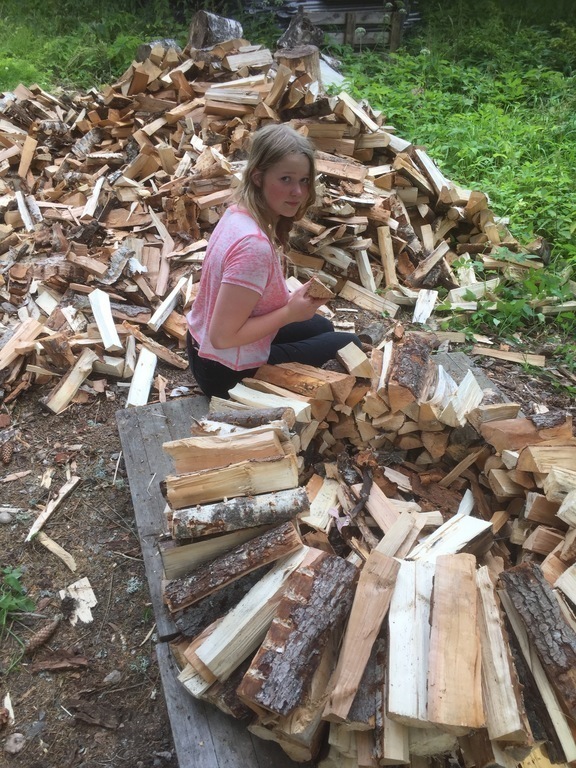 In wintertime we need lots of wood