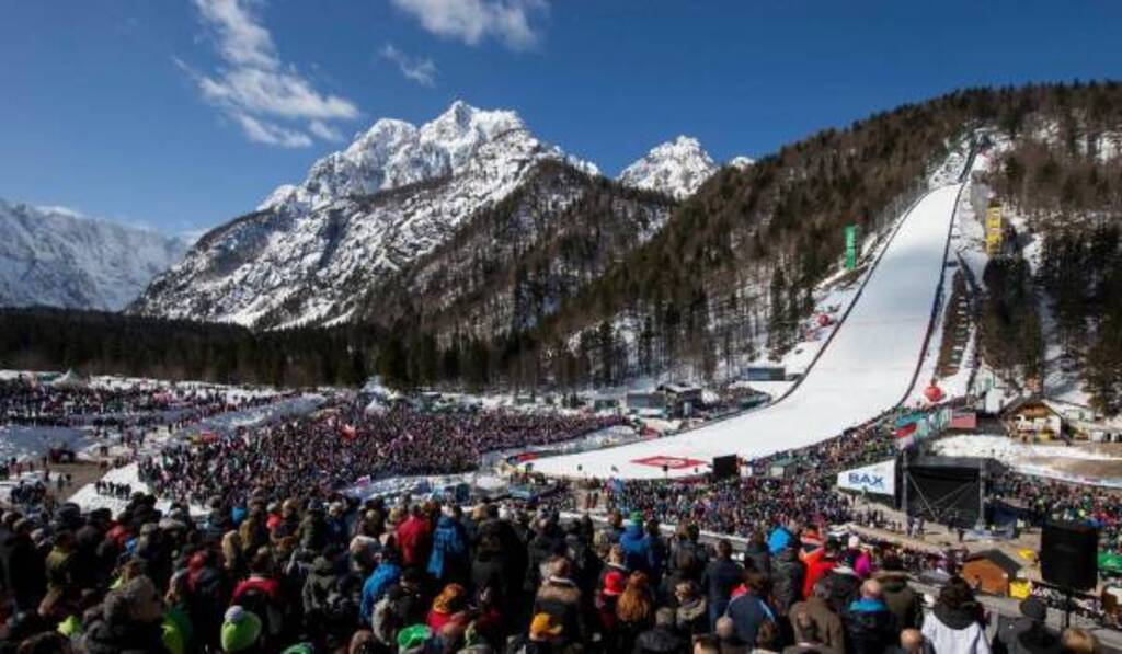 Planica - the longest ski jump on The World - 95 km away.