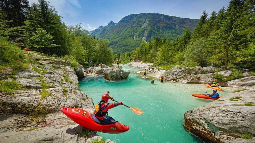 Soča River, filming location of the final scene of the Narnia movie – 95 km away.