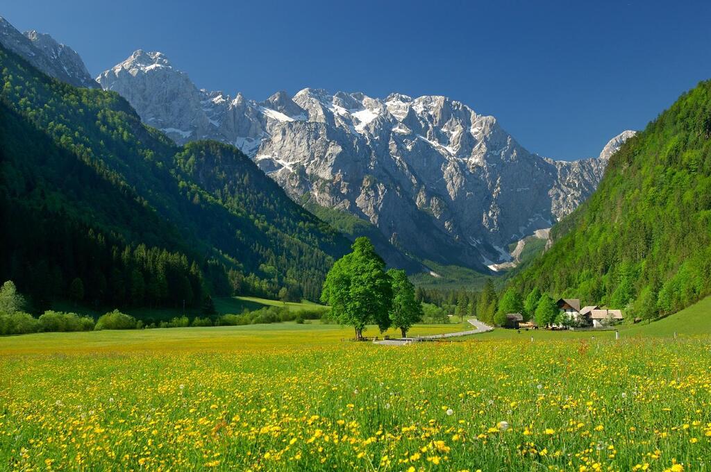 Logarska valley - scenic nature, ideal for hiking.