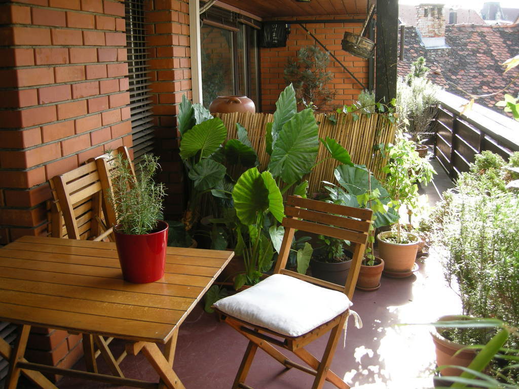 Our balcony in summer