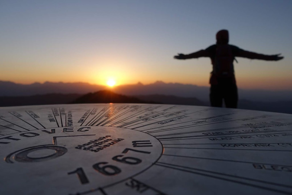Sunrise in mountains