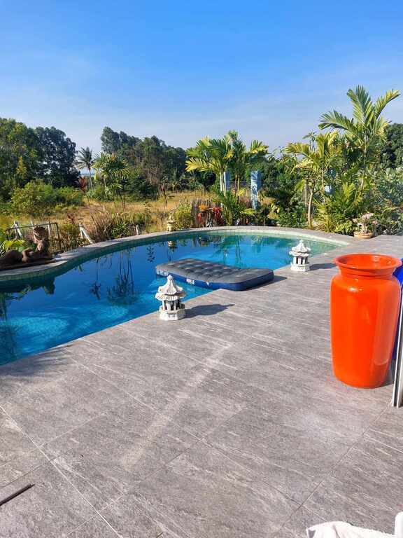 beautiful swimming pool overlooking the terrace