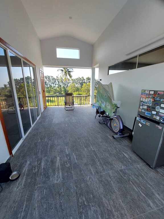 large terrace upstairs