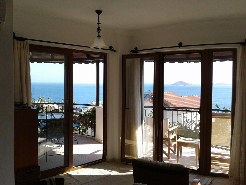 Bedroom and living room balconies