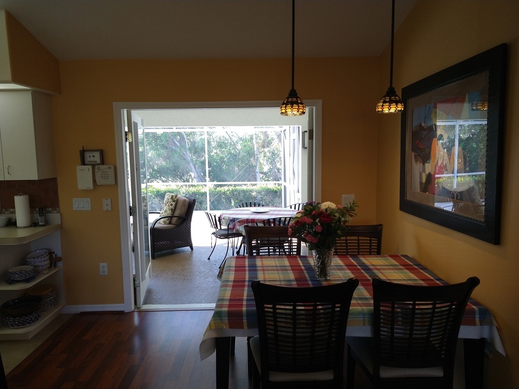 Looking out from Living area to Lanai