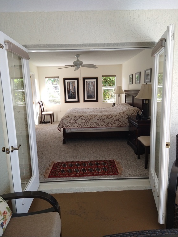 Looking from Lanai into master bedroom