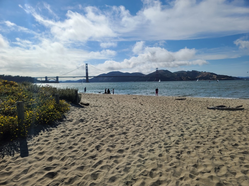 The Golden Gate Bridge from Crissy Field, 3 miles from my flat.