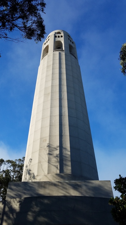 Coit Tower, just under a mile from my flat.