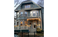 Our house at Christmastime