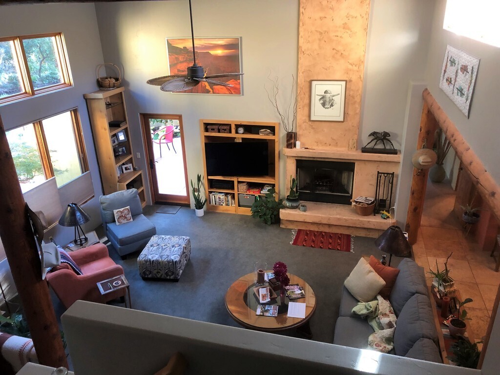 Living Room from upstairs landing