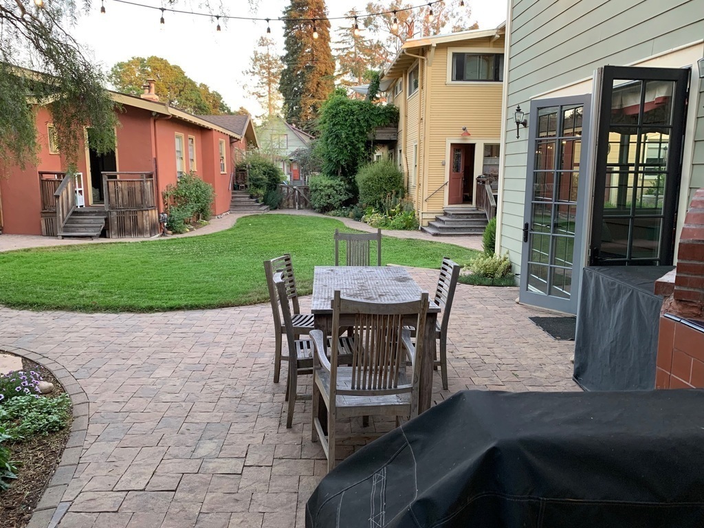 Looking towards the street from the village yard