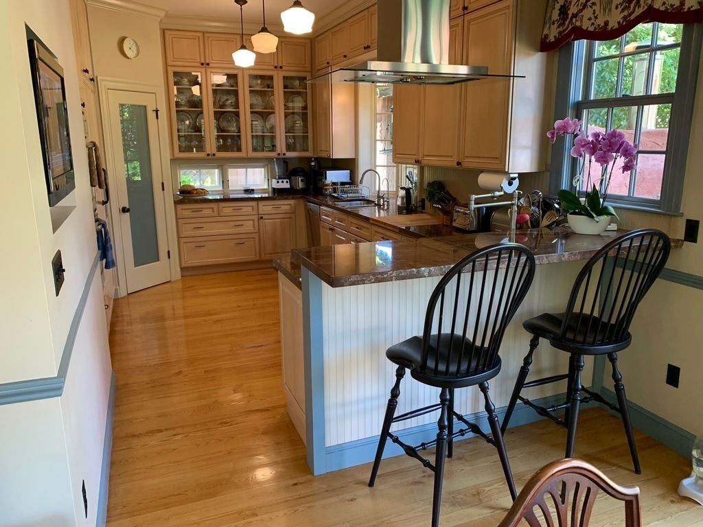 Looking through to the kitchen from the dining room