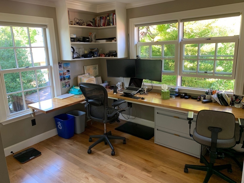 The office with the murphy bed up