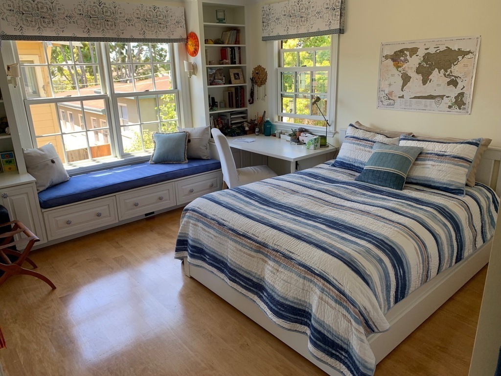 The second bedroom with a queen sized bed
