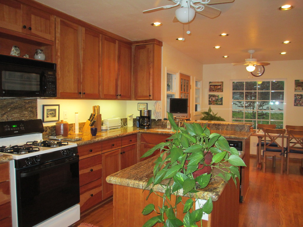 Eat-in modern kitchen