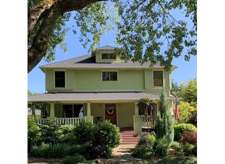 Front of home facing south