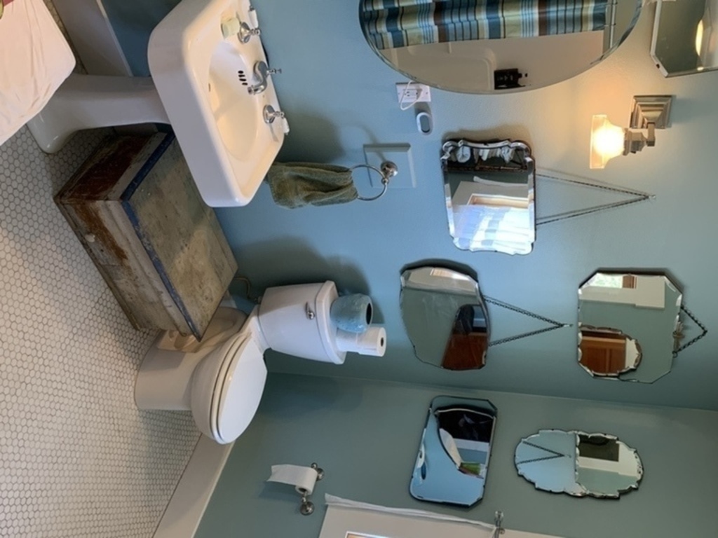 One of the bathrooms upstairs 