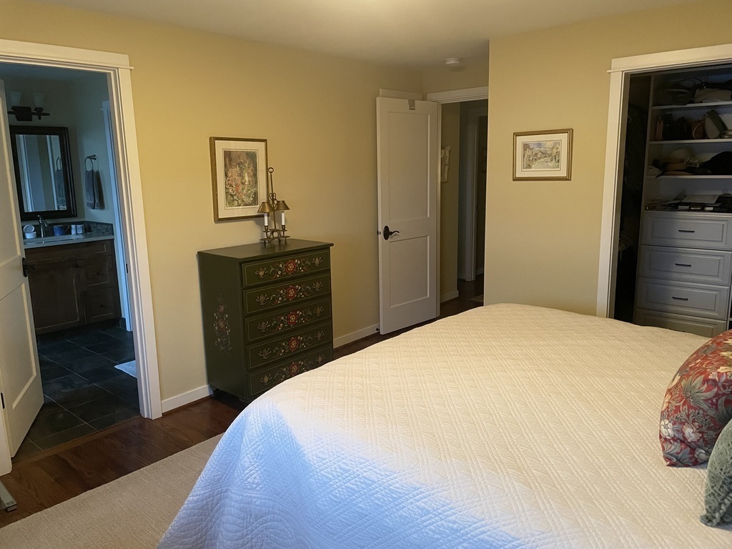 Master Bedroom with king sized bed