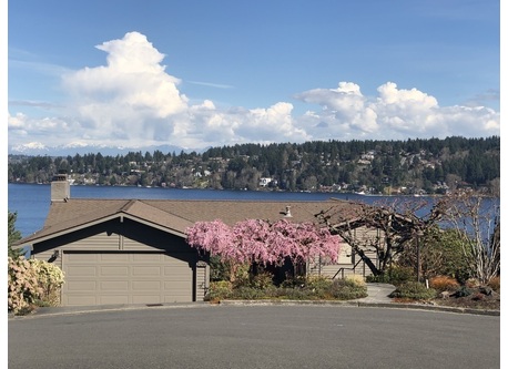 Our home with view of Lake Washington