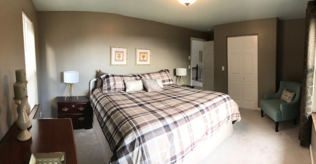 bedroom #2 upstairs, king bed