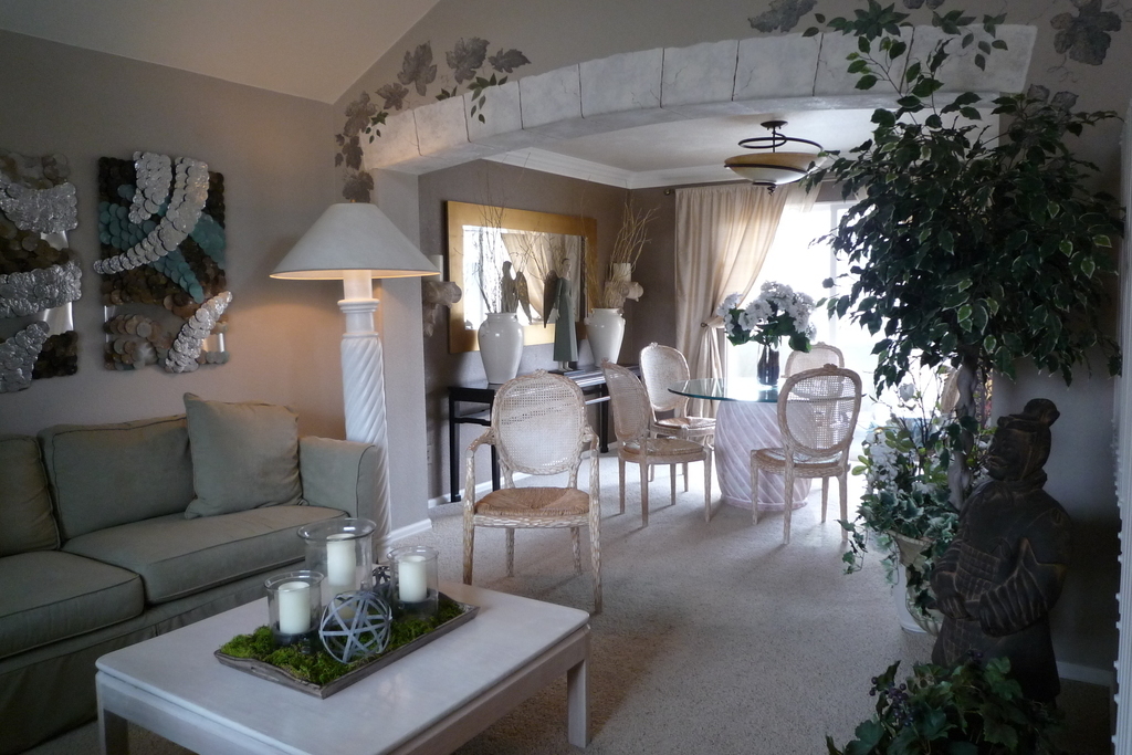 Living and dining rooms