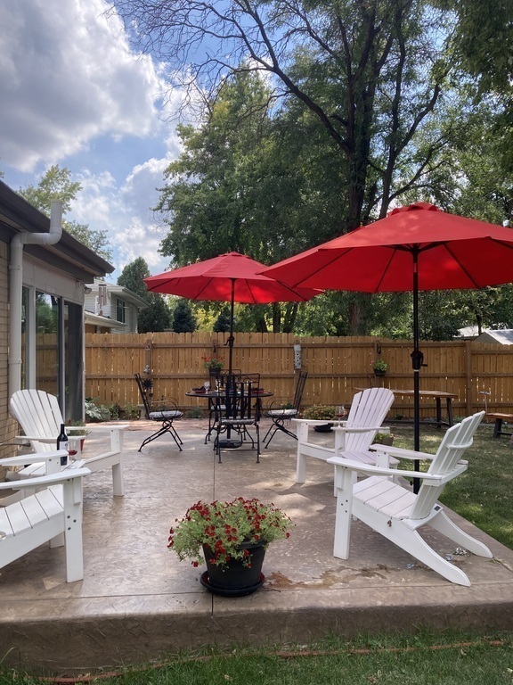 Backyard patio