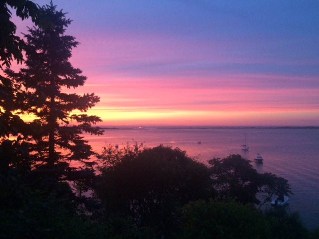 Sunset from the deck