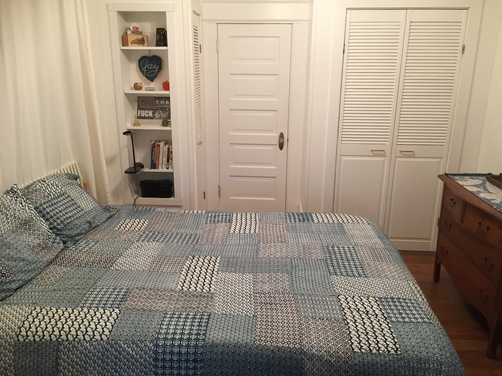 second bedroom with queen bed for two people