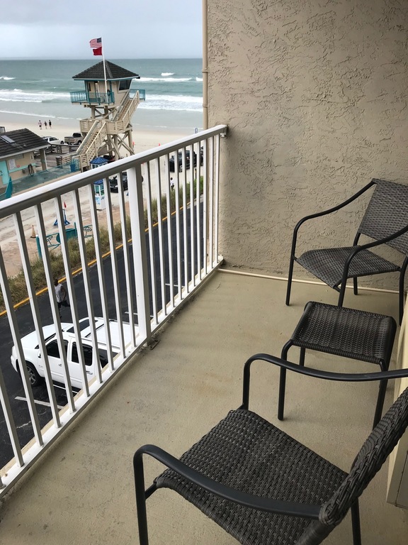 Beach view from studio unit