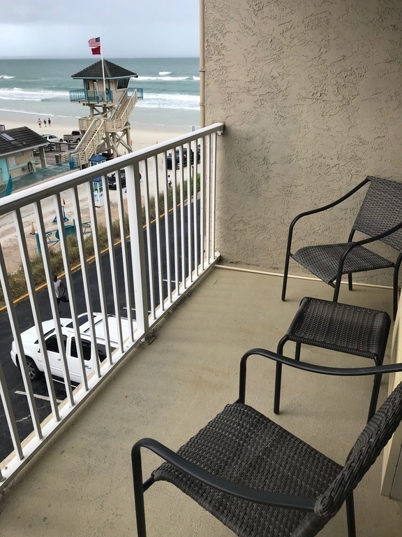 Beach view from studio unit