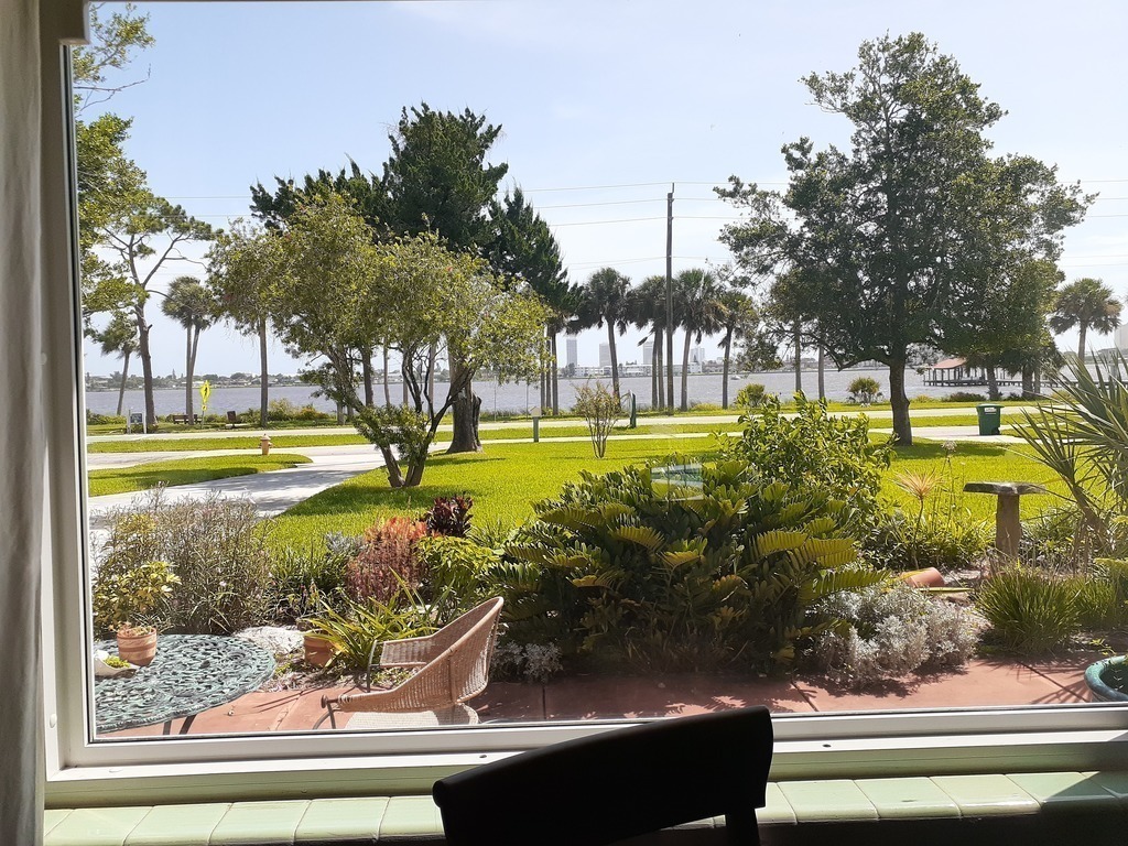 View of the Intercoastal River from the front window, East. Sunrises are wonderful!