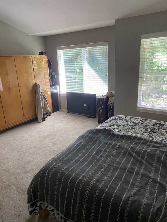 master bedroom (view to greenbelt behind townhouse)